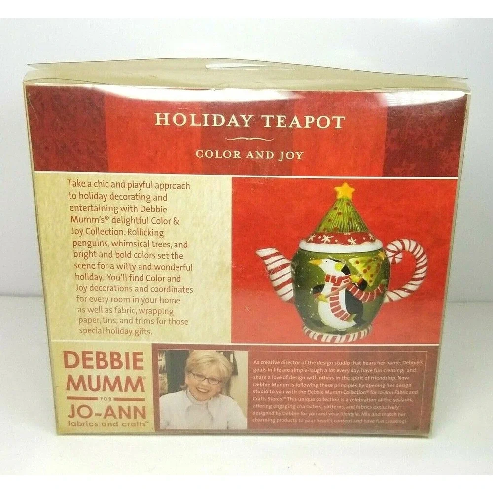 Debbie Mumm Holiday Teapot 